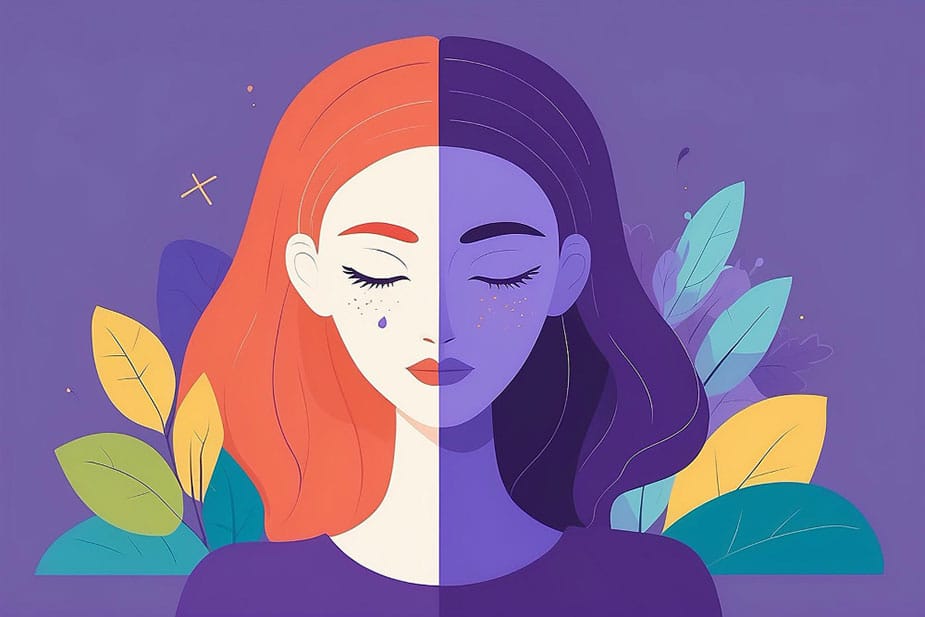 Ilustracija: dva lica hormonskih promena kod žena